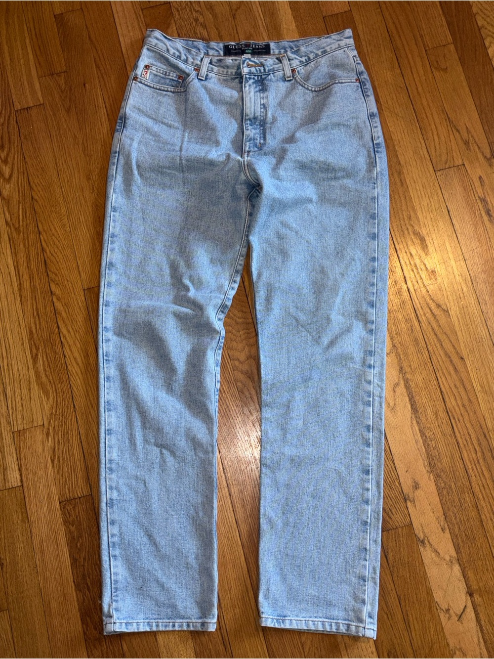 Guess Light Blue Straight Leg Jeans